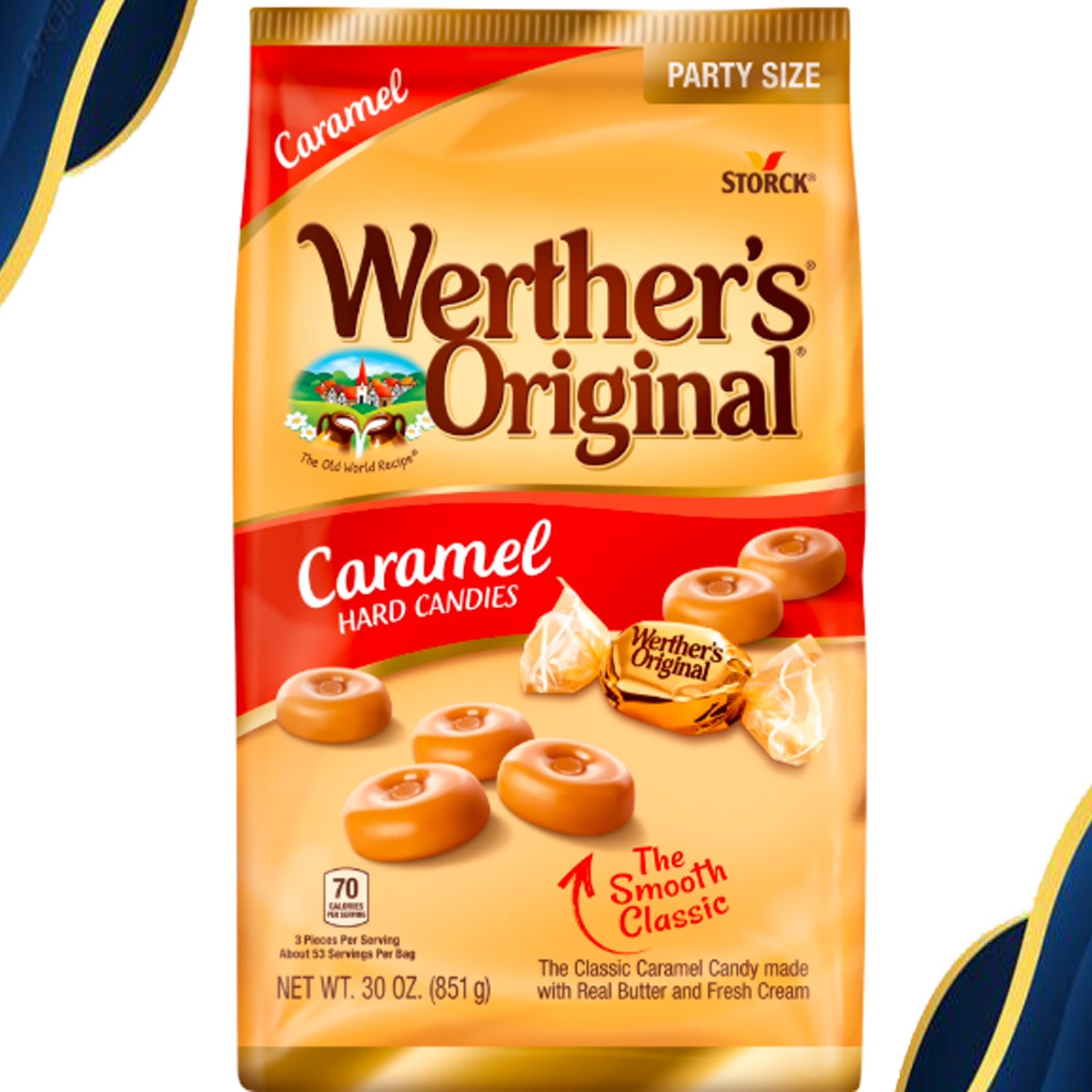 Werther’s Original Hard Caramel Candy, 30 oz – Free Shipping