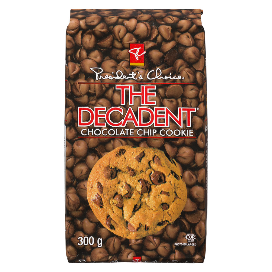 PRESIDENT’S CHOICE The Decadent Chocolate Chip Cookie, 300g,Canada,Free Shipping