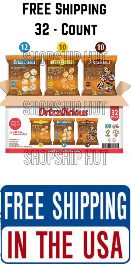 🔥Drizzilicious Mini Rice Cakes Variety Pack,Diverse Flavors,0.74 oz., 32 pack.