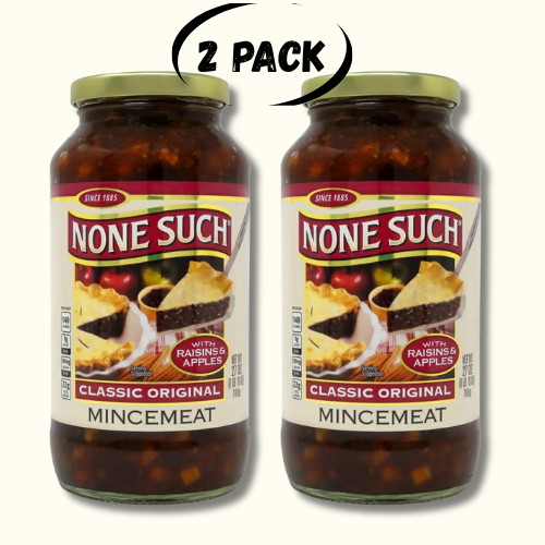 None Such Mincemeat Classic Original with Raisins & Apples, 27 Ounce (Pack of 2)