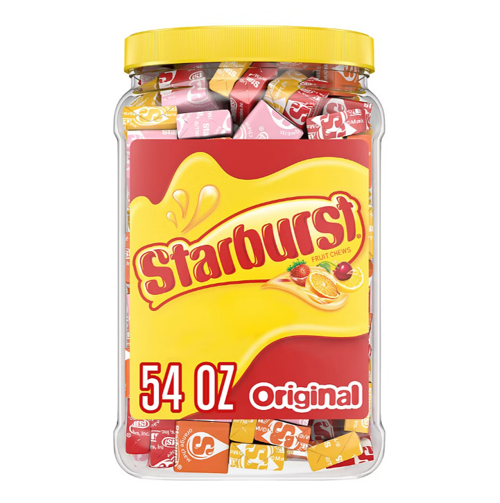 Starburst Chewy Candy Bulk Jar, Original Fruity Candy, 3.3 lbs, 54 oz. NEW!