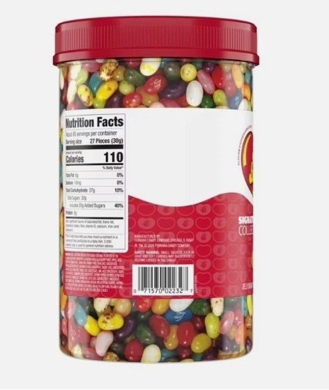 Jelly Belly Jelly Beans 30 Flavors 3lb Gourmet Assorted Candy Jar Bulk Fresh Box