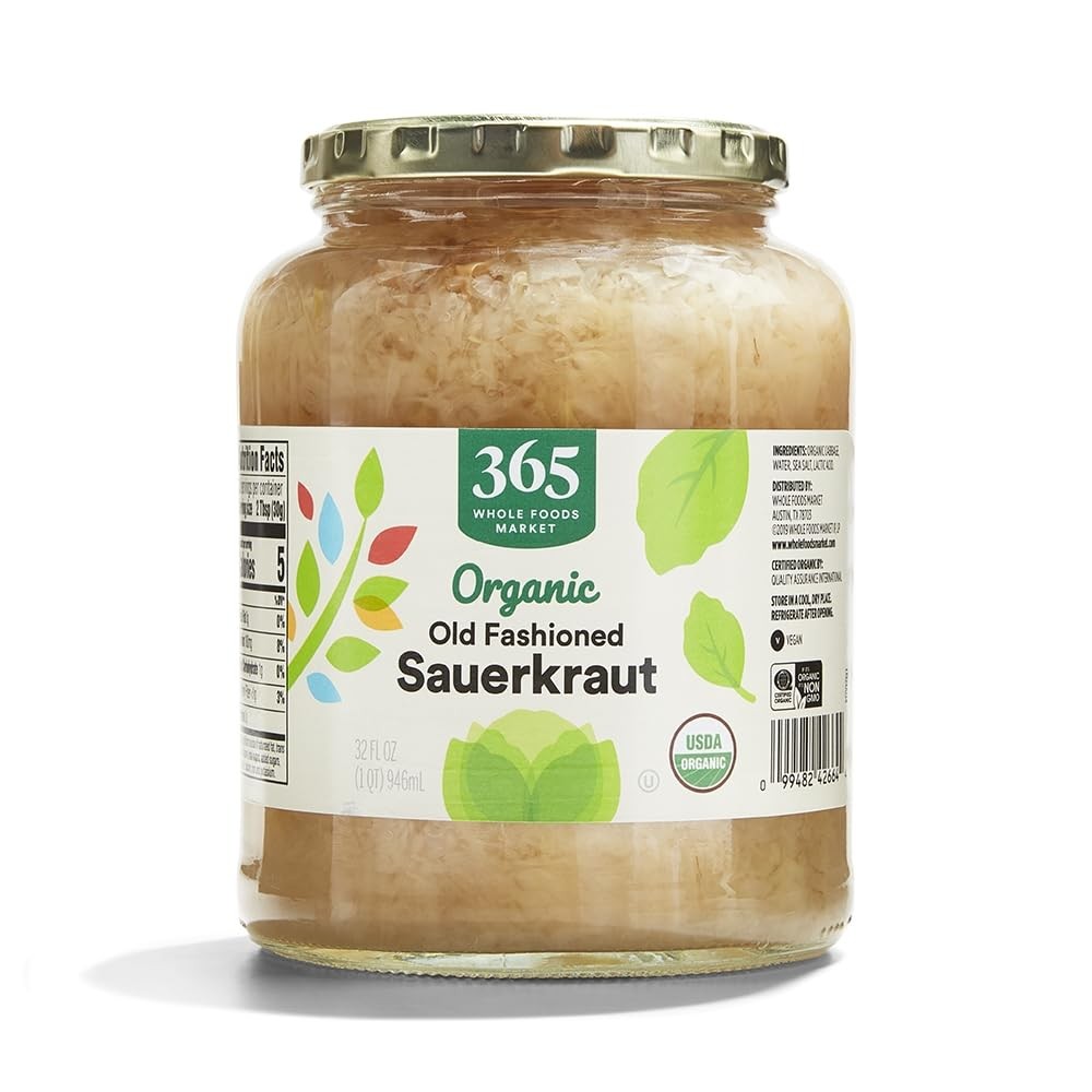 Organic Sauerkraut 32oz Fermented Probiotic Food USA