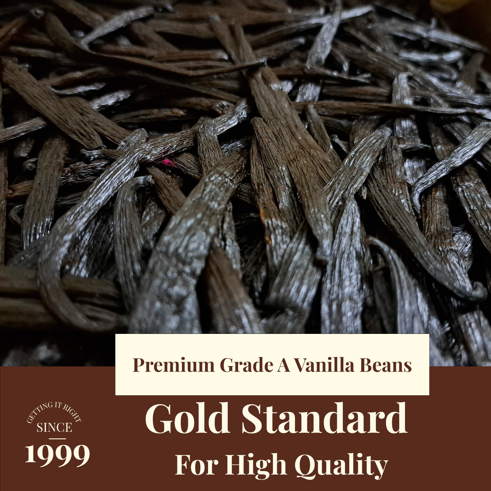 10 Pure Vanilla Beans Grade A For Vanilla Extract, Whole Vanilla Pods For Baking