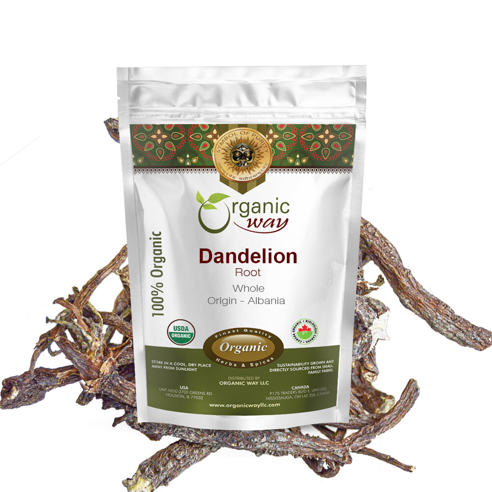 Organic Way Dandelion Root Whole – Herbal Tea | Organic, Kosher & USDA Certified