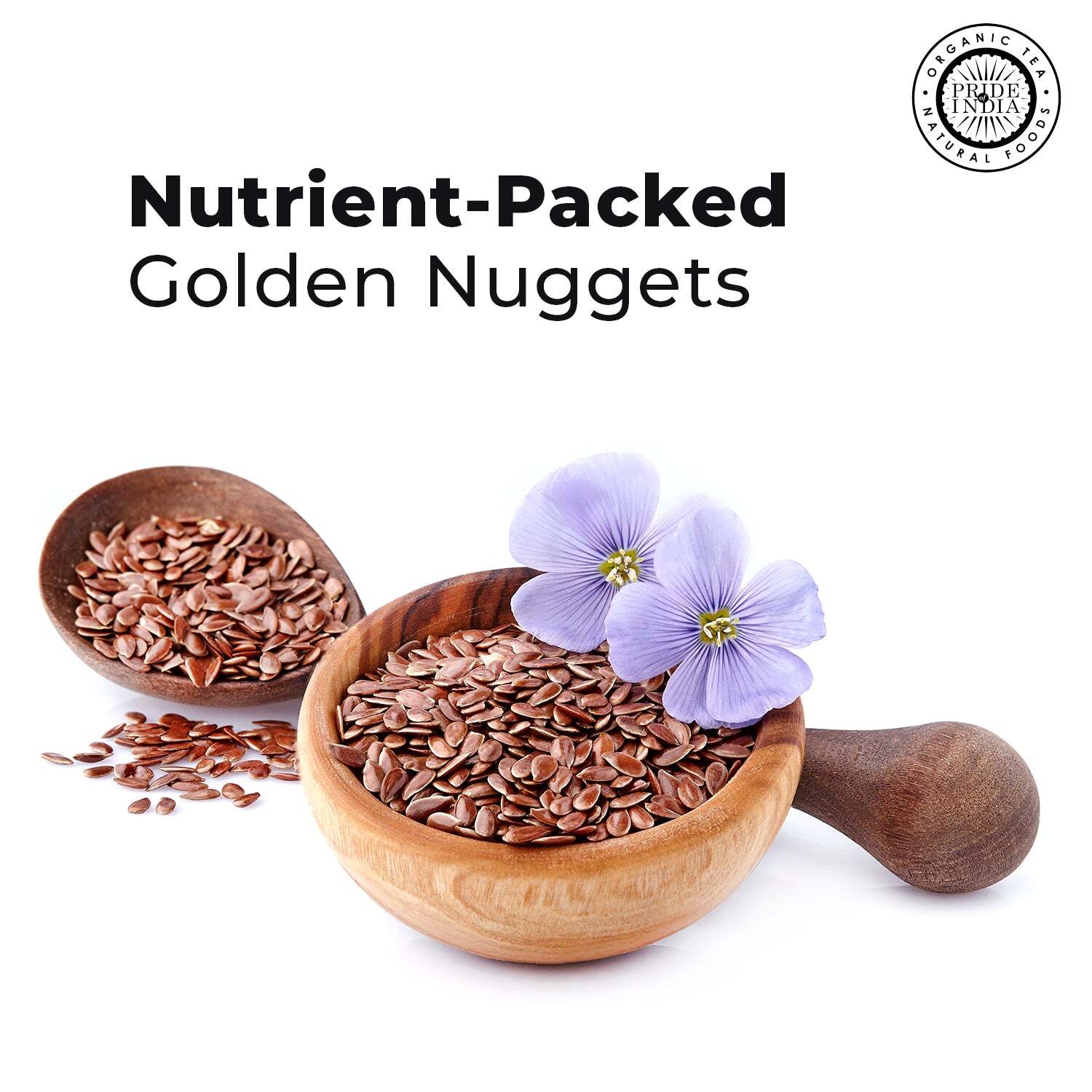 Whole Brown Flax Seeds – Omega-3 & Lignan Superfood Jar
