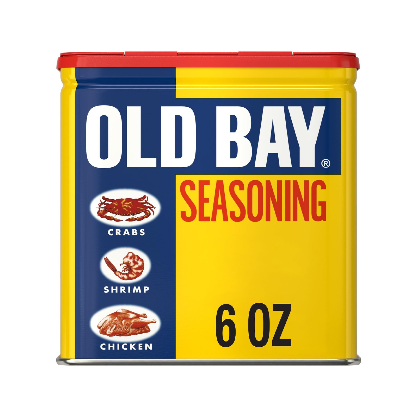 OLD BAY Seasoning, Classic Seafood, Non GMO, Gluten Free, 6 Ounce (Pack of 1)
