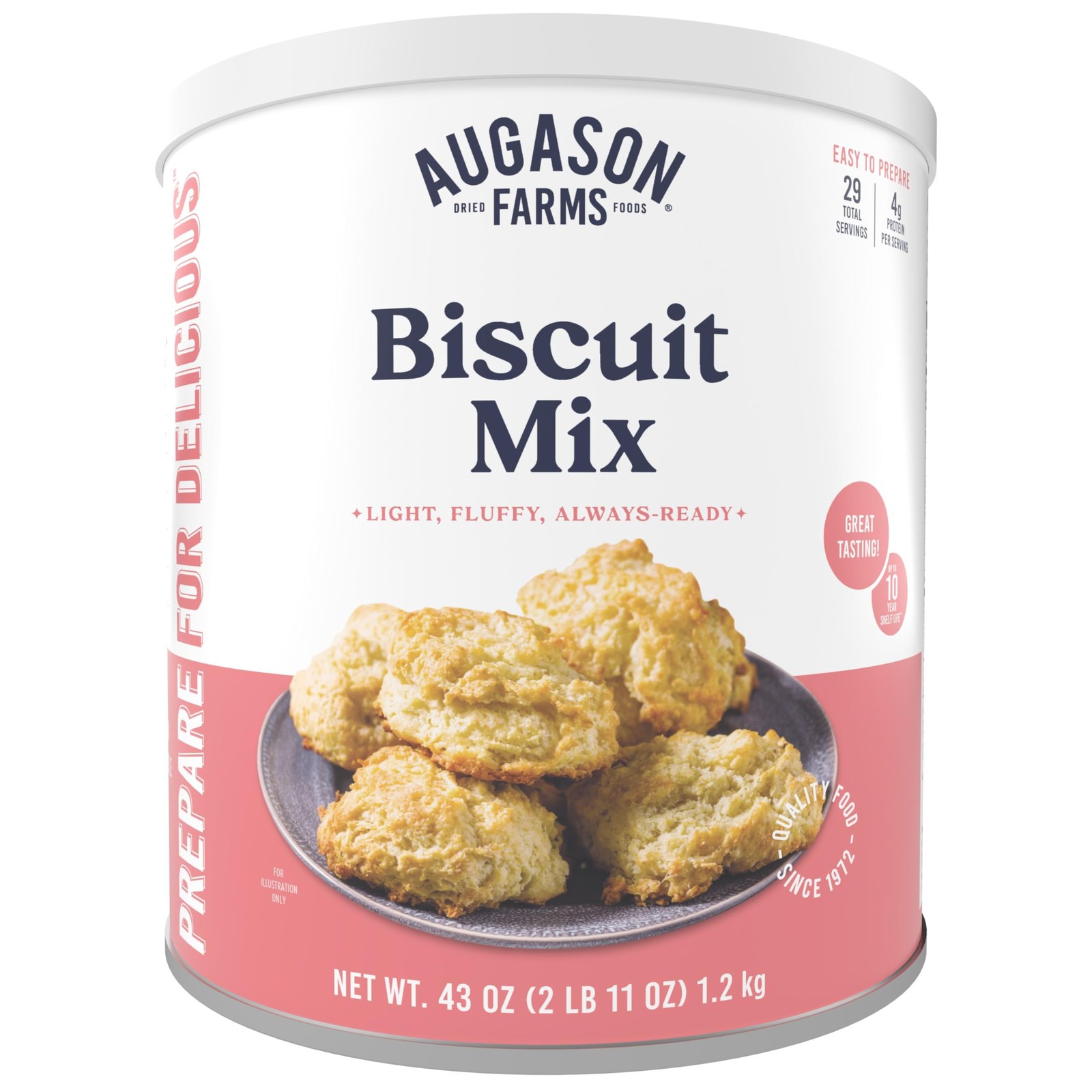 Augason Farms Buttermilk Biscuit Mix Can 472.67 Ounce (Pack of 1)