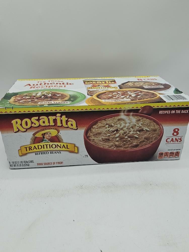 Rosarita Traditional Refried Beans, 16 Ounce (Pack of 8)