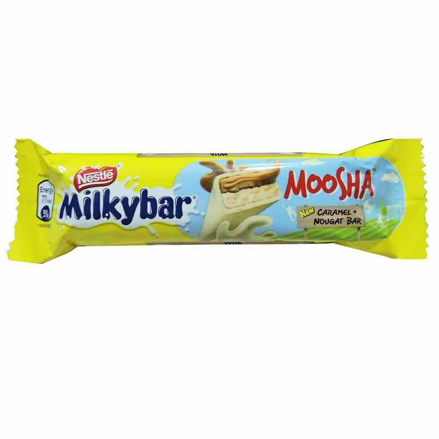NESTLE MILKYBAR MOOSHA | NESTLE | EXOTIC SNACKS | RARE SNACK, 24 UNIT CASE, 20G/