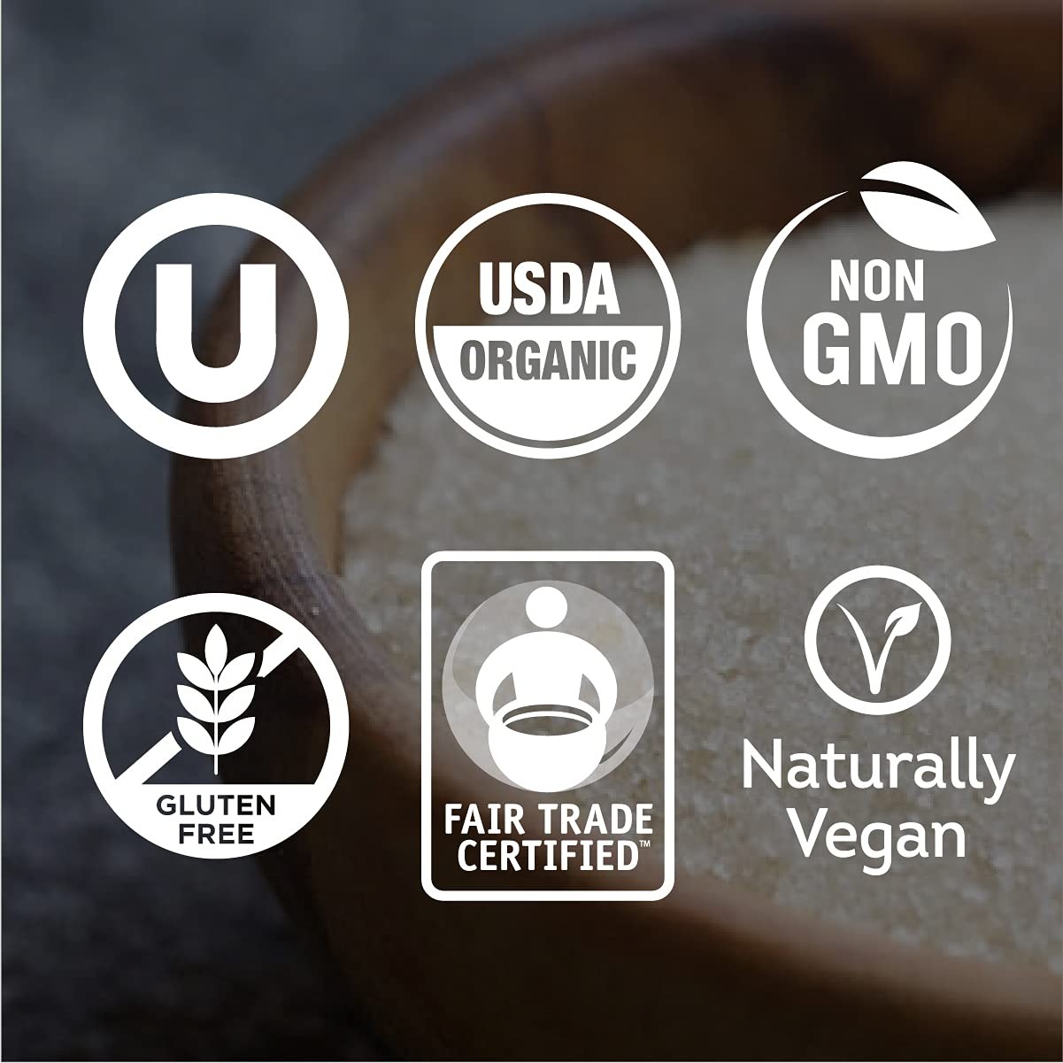 Wholesome Sweeteners 10 Pound Organic Cane Sugar Fair Trade Non GMO Gluten Free