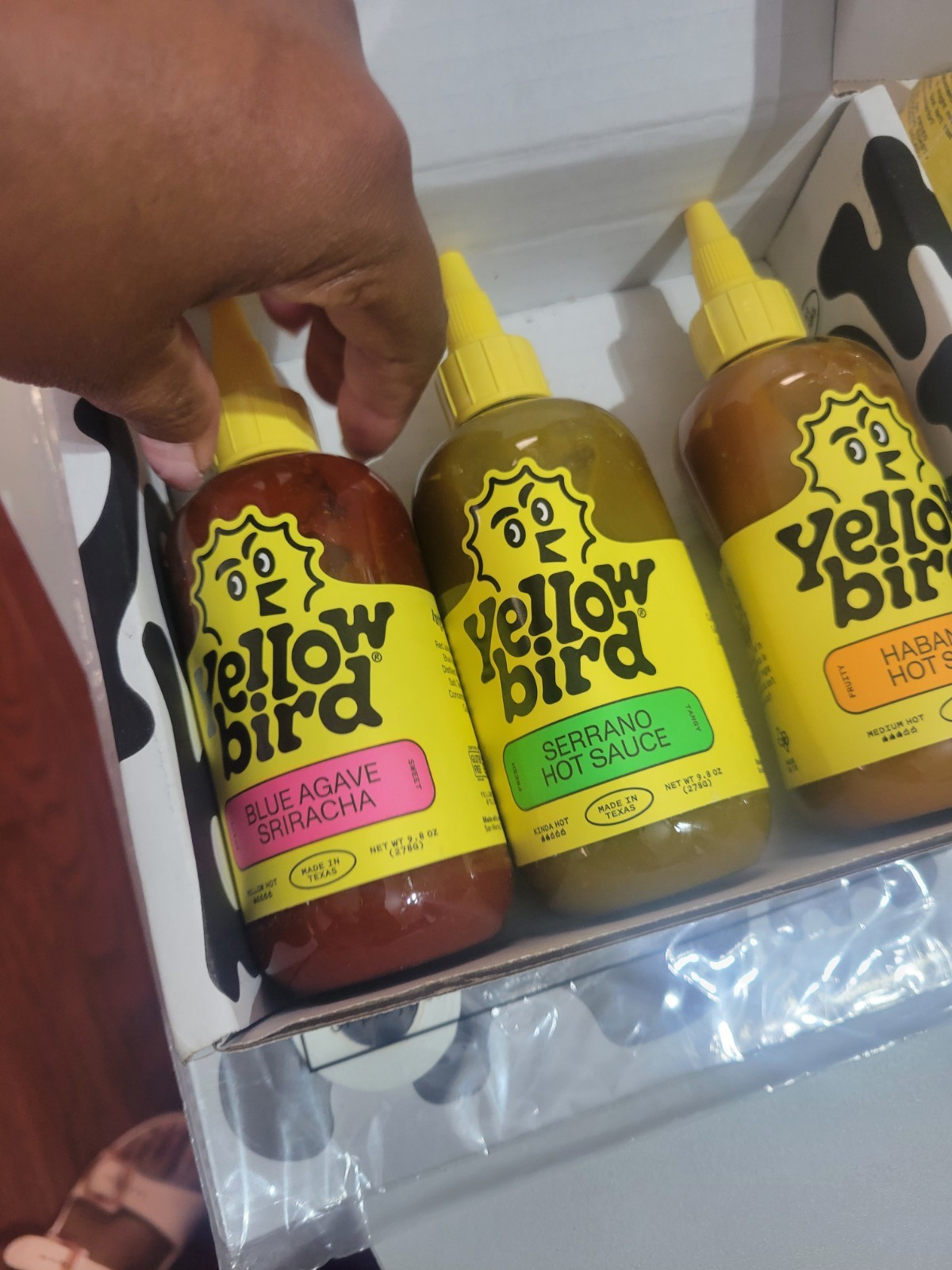 Yellowbird Classic Hot Sauce Variety 3 Pk. Blue Sriracha/Habanero/Serrano Hot Sa