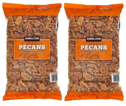 2 PACK – Kirkland Signature Shelled Pecan Halves Nuts Total 4 Lb.