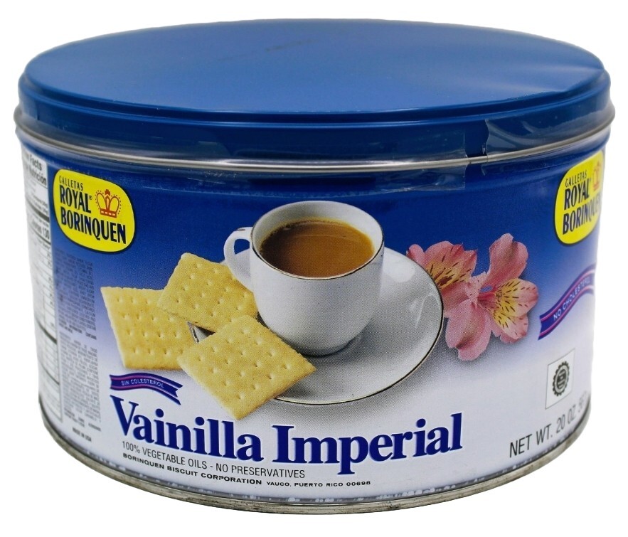 Royal Borinquen Baked Imperial Vanilla Cookies 100% Vegetable Oil Pack Of 20 Oz.