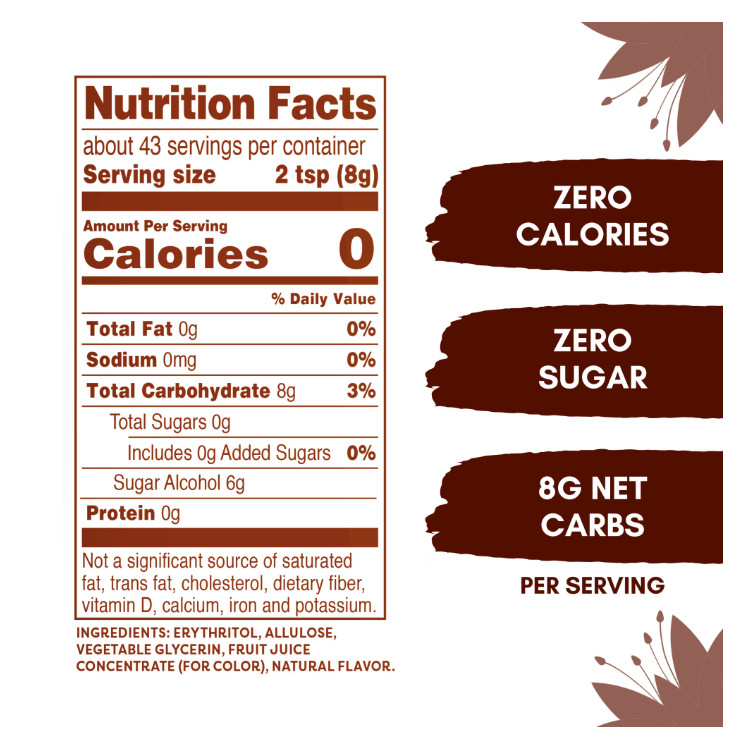 Swerve Ultimate Sugar Replacement Sweetener, Brown Sugar Substitute, Zero Calori