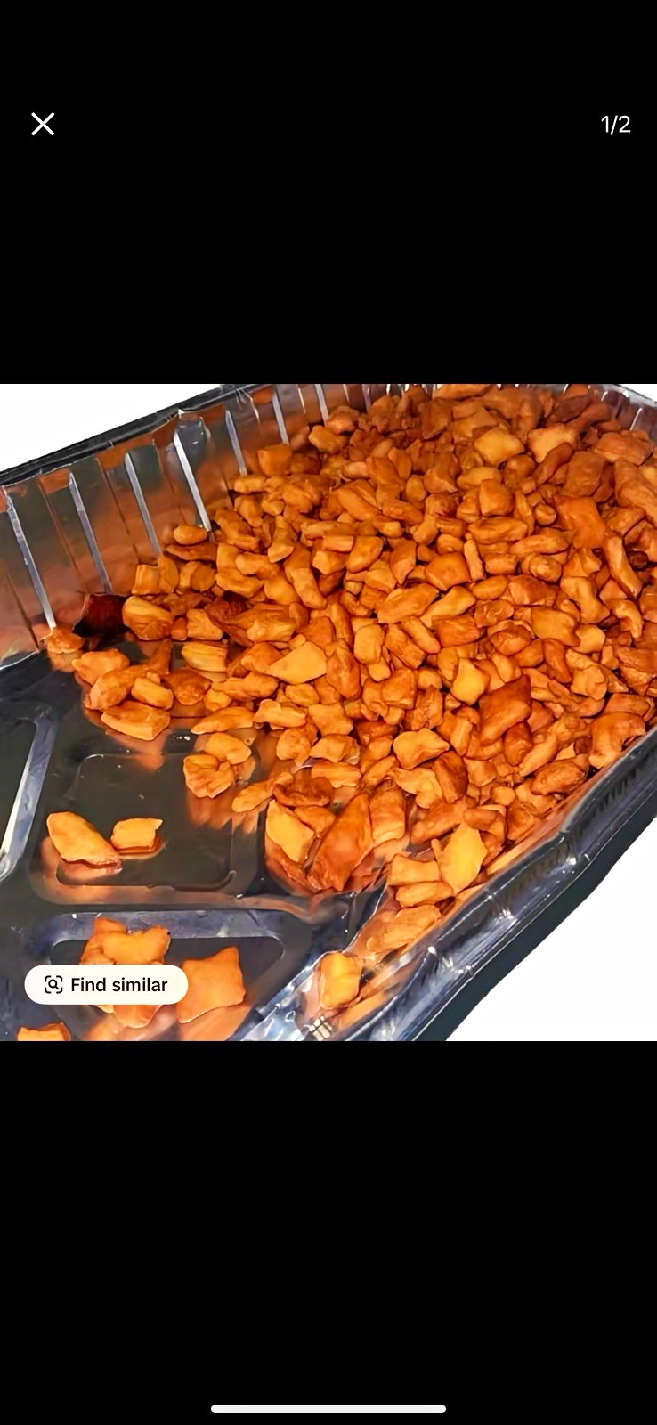 Roasted Chopped Nut Pieces Savory Snack Tray, Snack Course Plastic Tray Pack