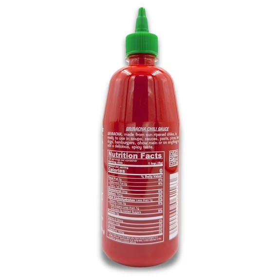 Sriracha Hot Chili Sauce, 28oz (793g) Bottle