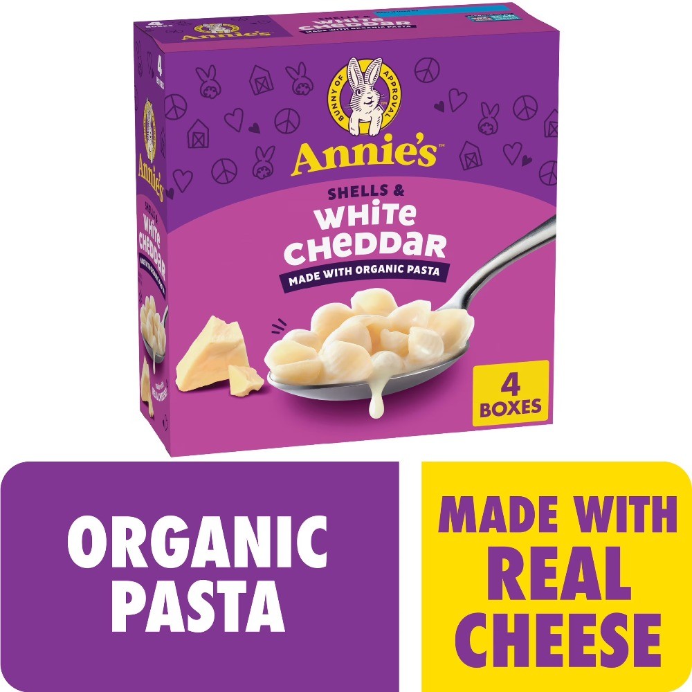 Shells and White Cheddar Made with Organic Protein Pasta and Real Cheese