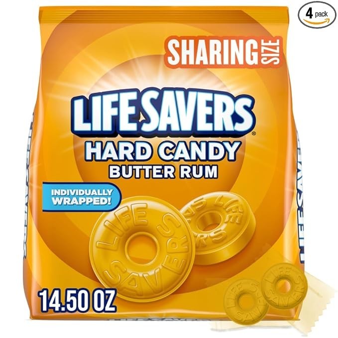 Life Savers Bundle Butter Rum 14.5oz + Orange Mint 13oz + Fruit 14.5oz