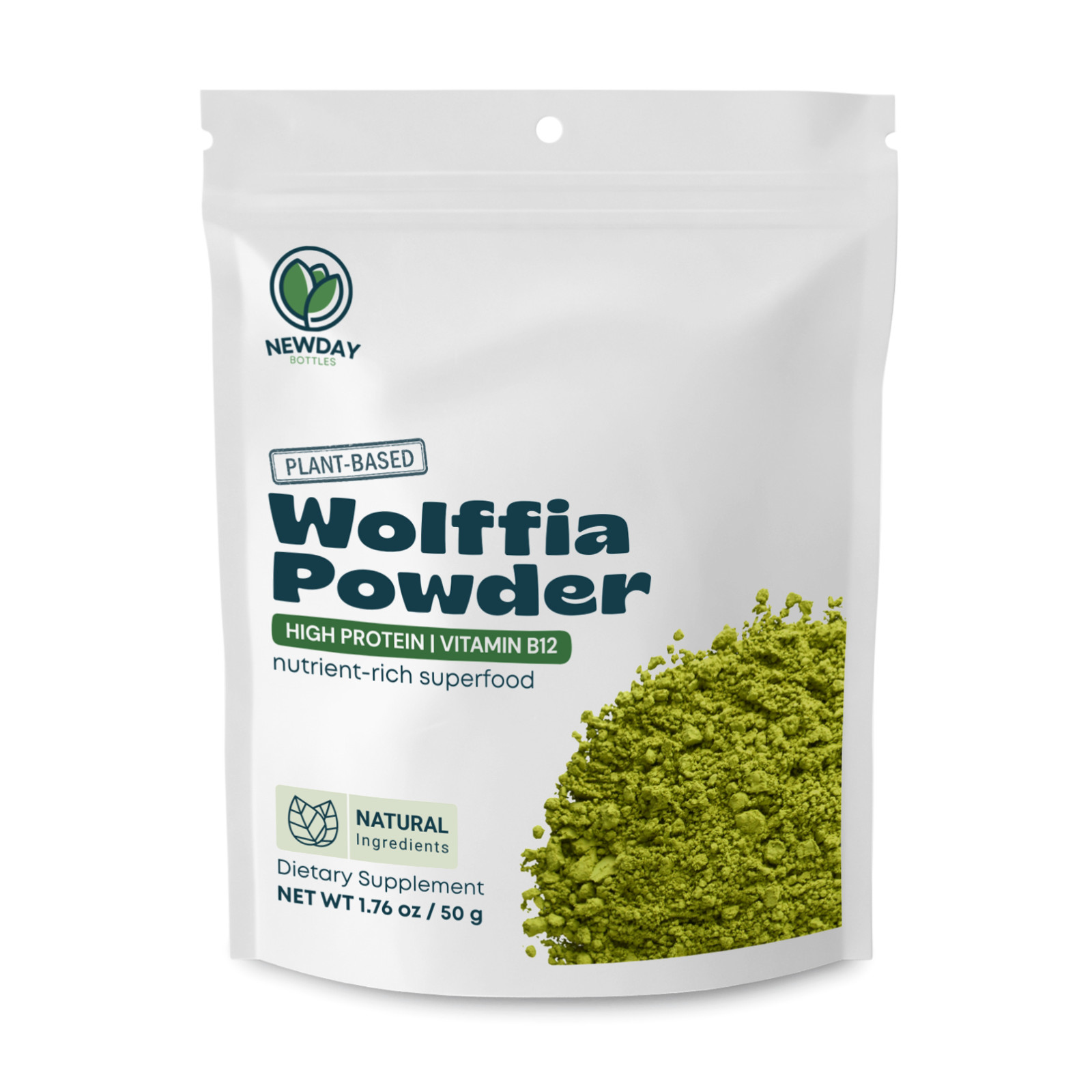 Wolffia Globosa Powder Plant-Based Superfood | High Protein | B12 – Ship from CA