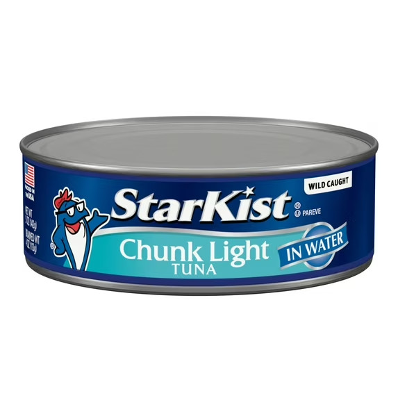 StarKist Chunk Light Tuna in Water, Wild Caught, 20g Protein, 5 oz, 8 Cans