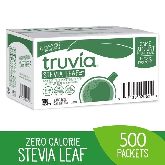 Truvia Original Calorie-Free Sweetener From the Stevia Leaf Packets, 500 count.