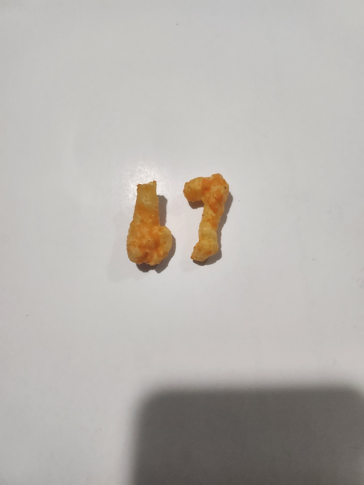 Unbranded Two Cheese Puffed Snack Pieces (Cheese Curls) Puffed Snack