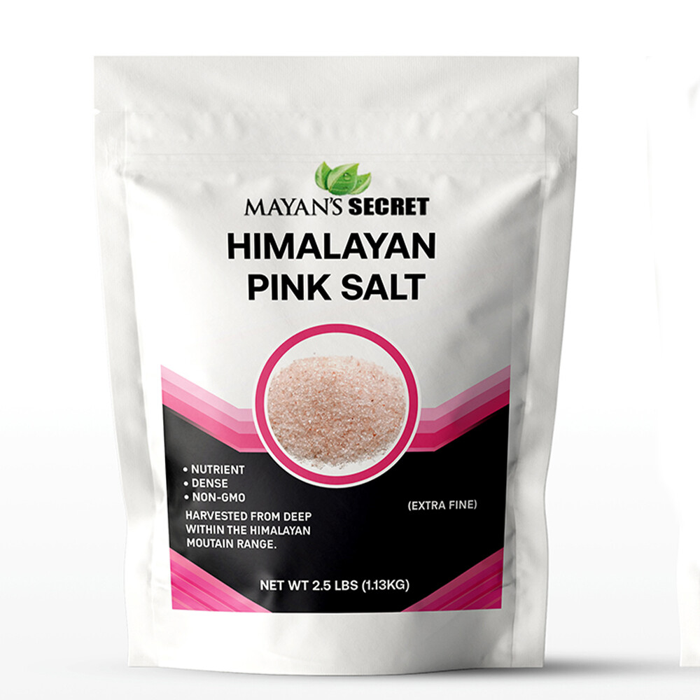 Mayan’s Secret Himalayan Pink Salt, 2.5 Lbs – Extra Fine | Trace Minerals