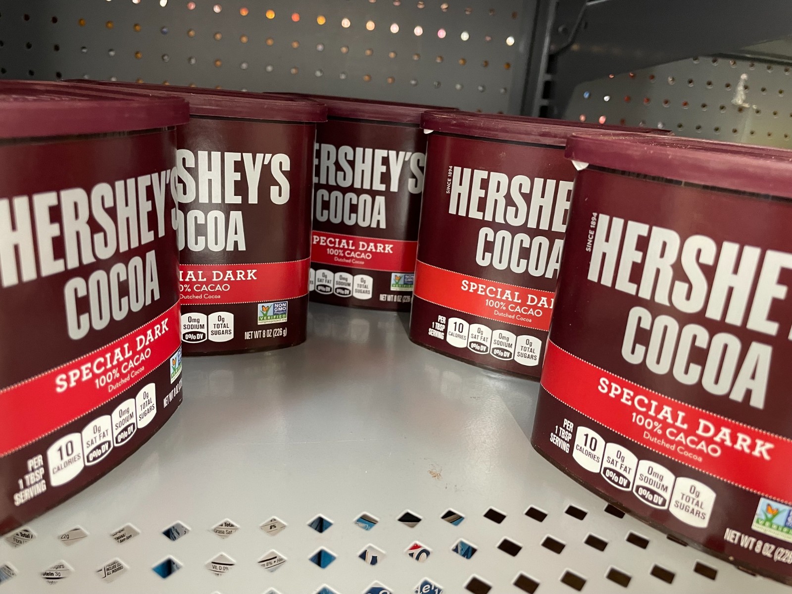 5 Pack Hershey’s Special Dark Dutched Cocoa Powder 8 oz 100% Cacao Gluten Free