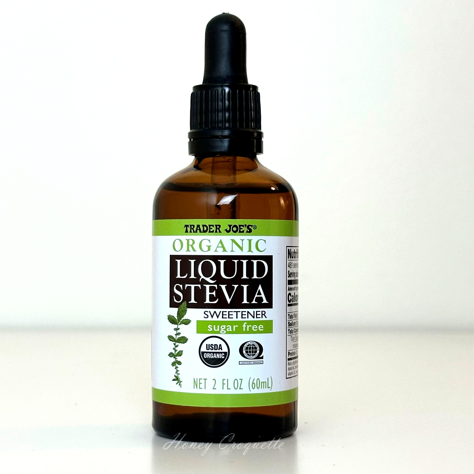 New Trader Joe’s Organic Liquid Stevia Sweetener Sugar-Free 2oz Vegan