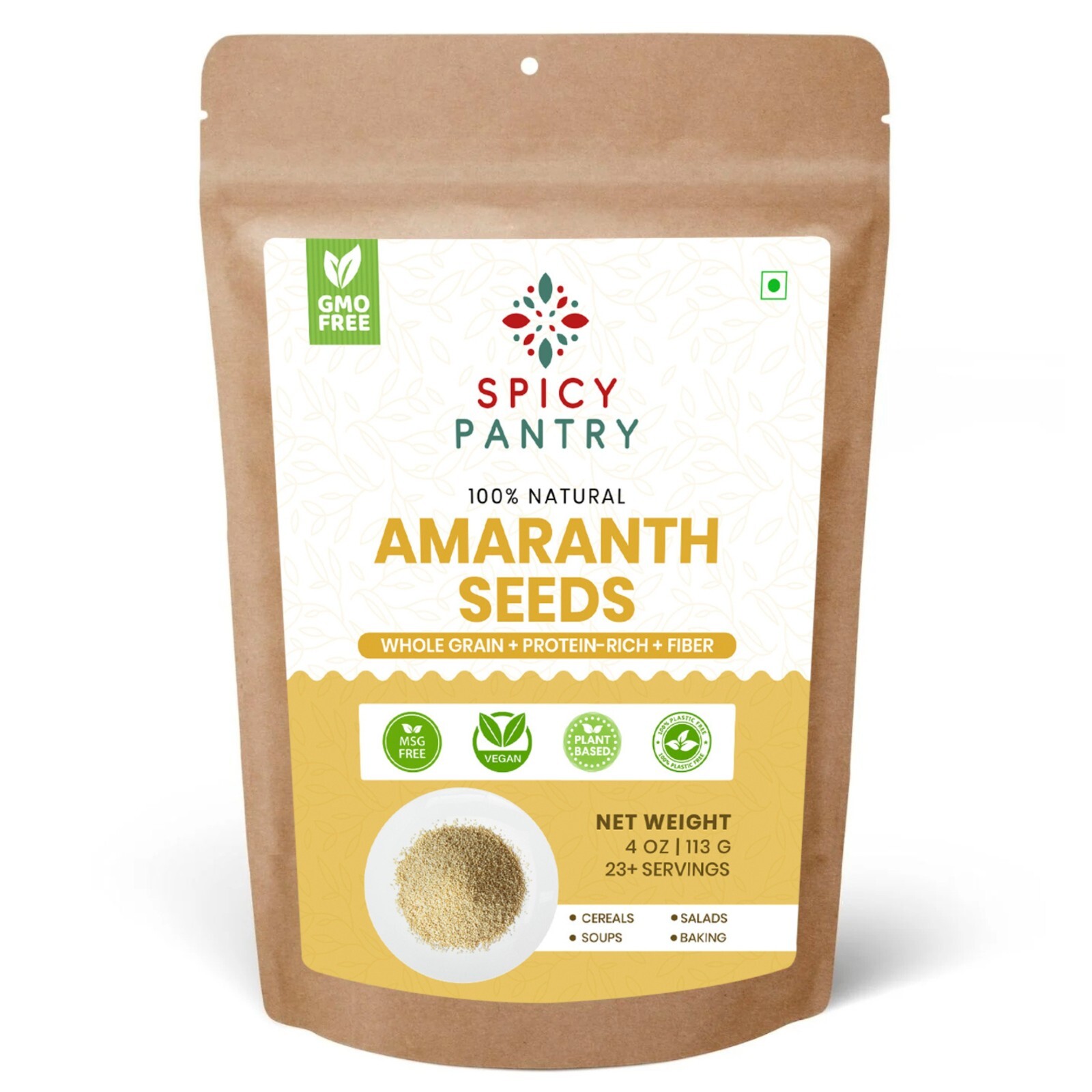 Amaranth Seeds 4 oz – Rajgira Seeds (Amaranthus) – Whole Nutritive Supergrain