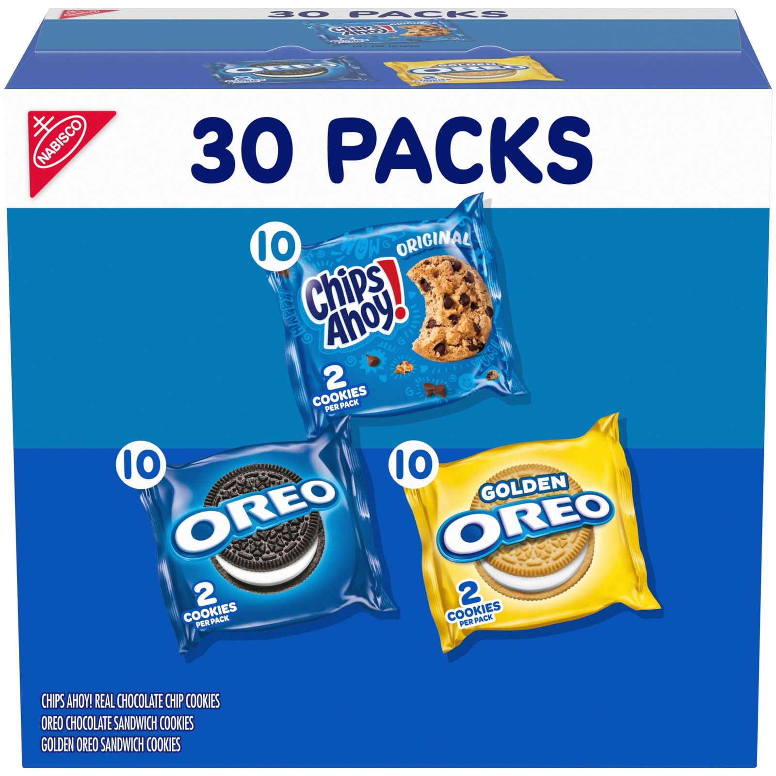 Nabisco Sweet Treats Cookie Variety Pack OREO, OREO 30 Count (Pack of 1)