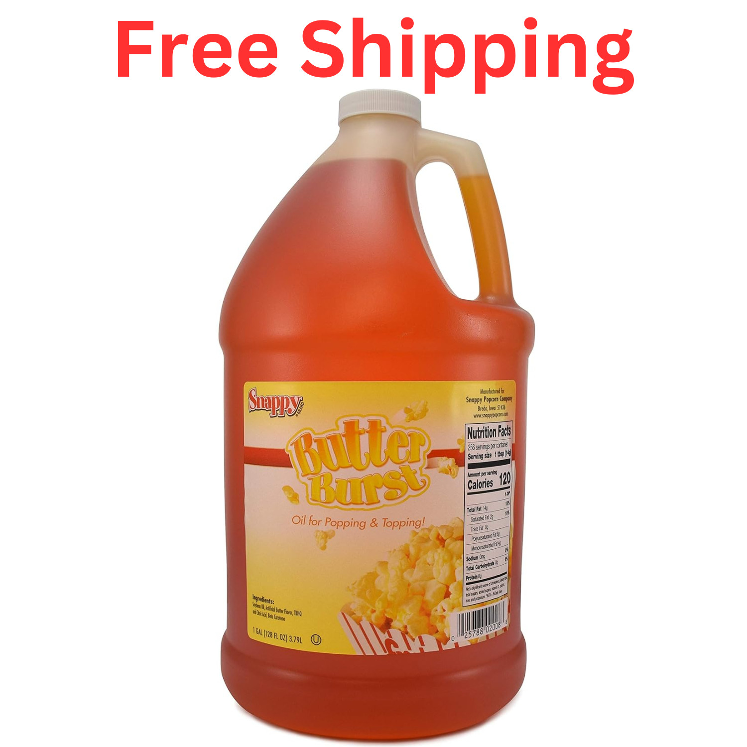 Butter Burst Popcorn Oil, Movie Theater Popcorn Butter Oil for Popcorn 1 Gallon