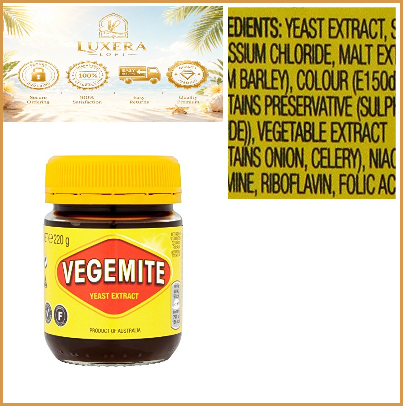220g Jar Yeast Spread Kosher Halal Fat Free