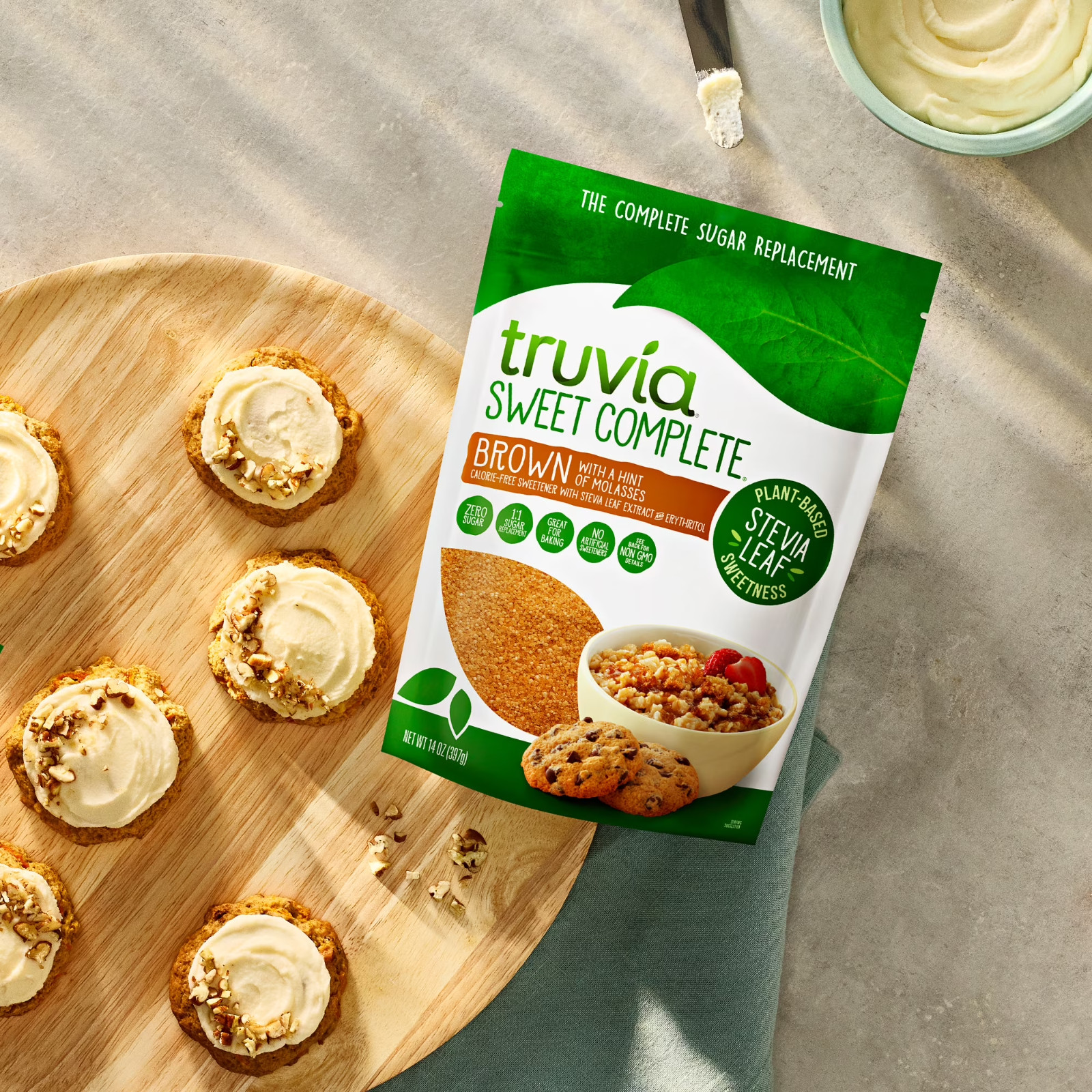 Truvia Sweet Complete Stevia Brown Sugar, 14 oz Bag (8 Pack)