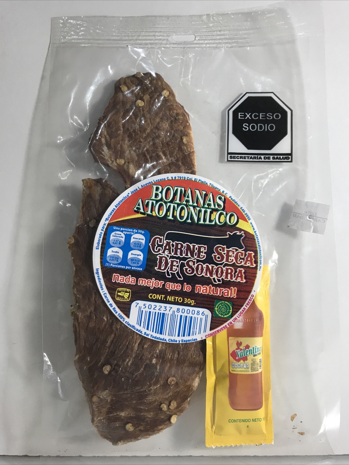 5-pk Carne Seca Sonora Botanas Atotonilco 🇲🇽 Beef Jerky 30g/1.6oz