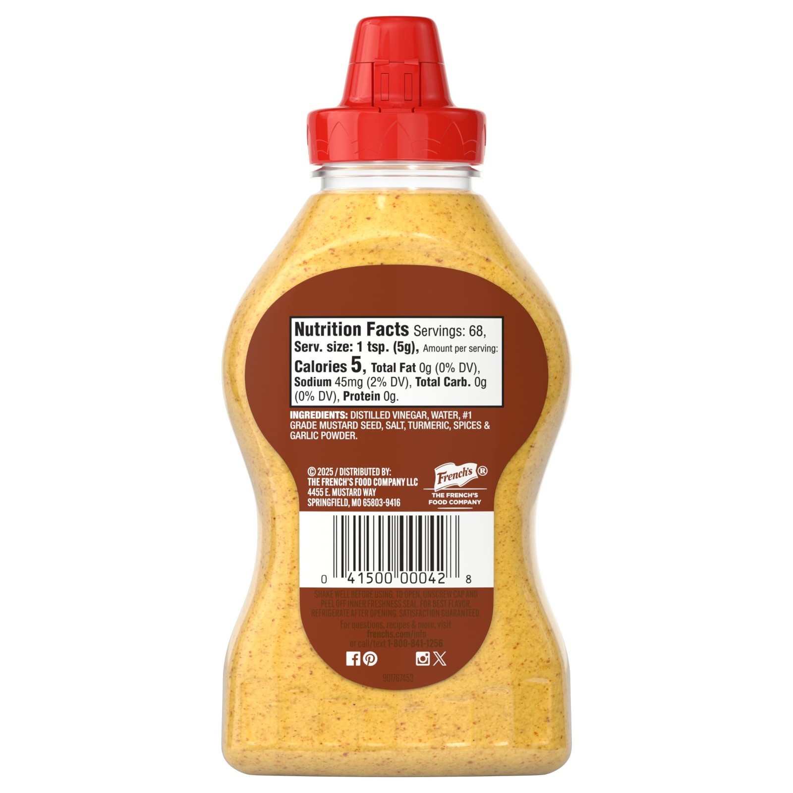 Spicy Brown Mustard 12 oz – Pack of 12, Gourmet Condiment for Sandwiches & BBQ