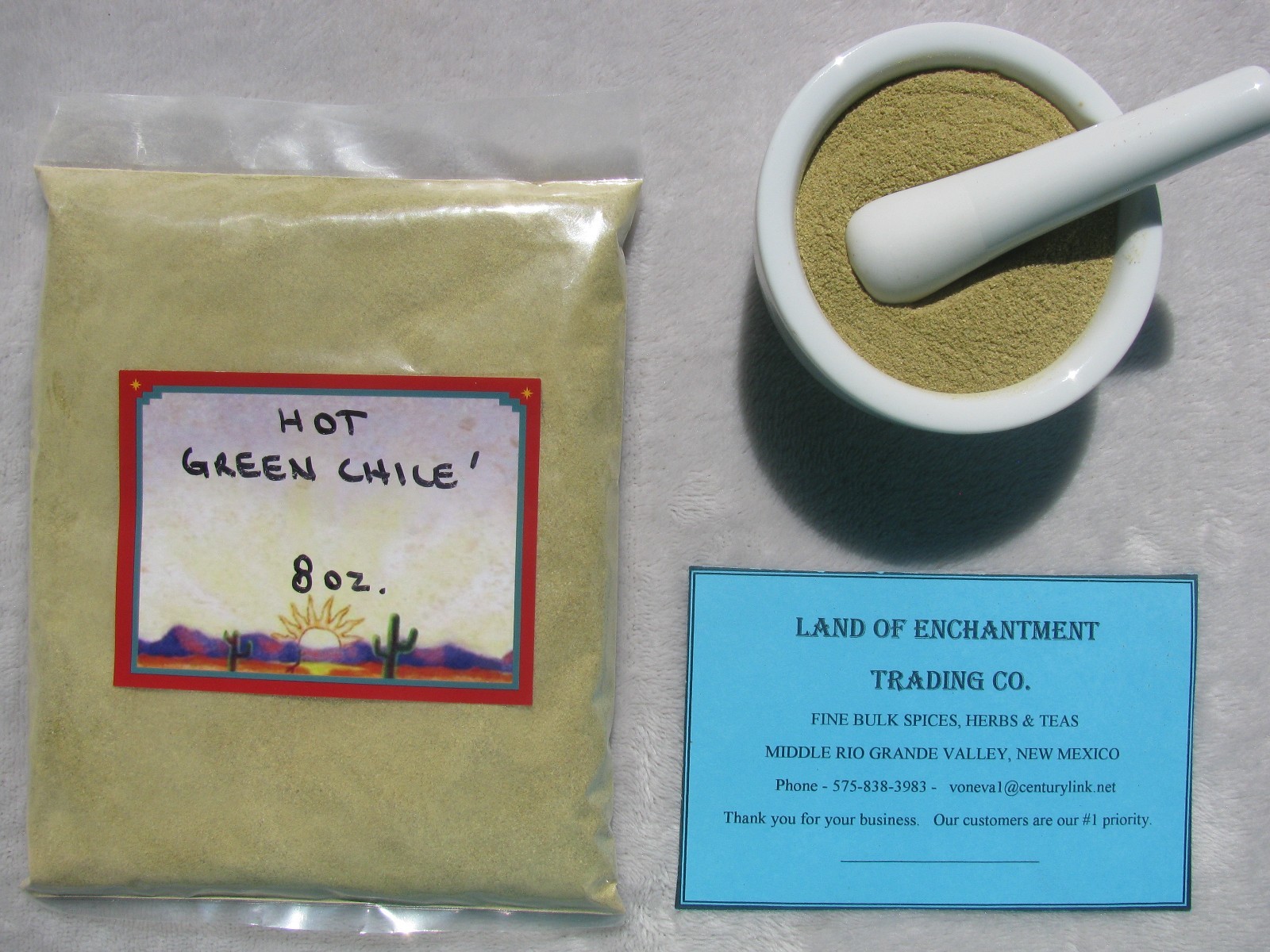 HATCH NEW MEXICO HOT GREEN CHILE POWDER 8 OZ. FRESH! USA SELLER FREE SHIP