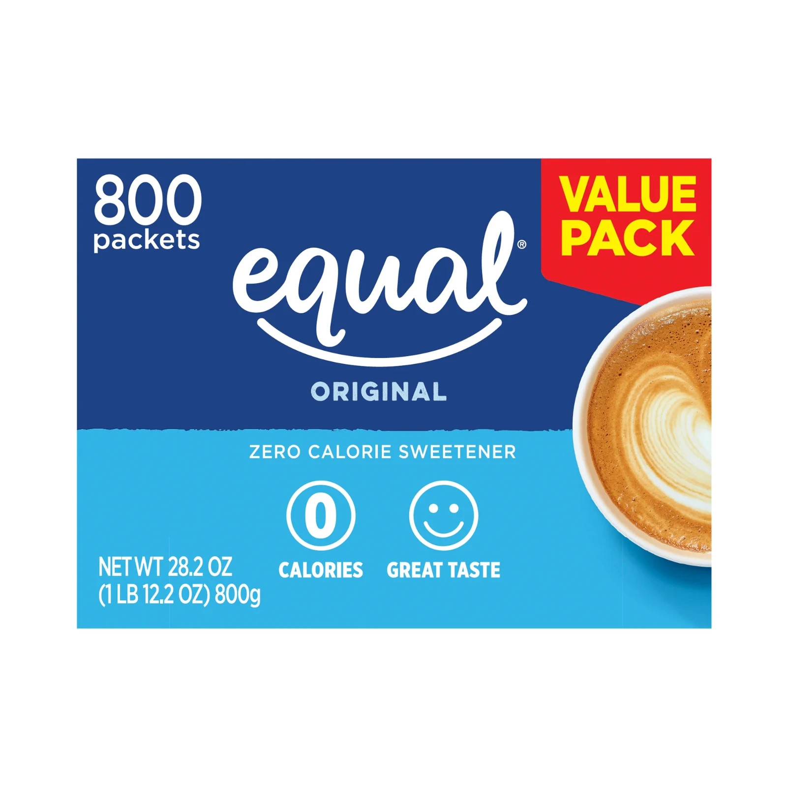 Calorie Sweetener Sugar Substitute From Coffee To Fruit 800 Count Pack of 1 NEW