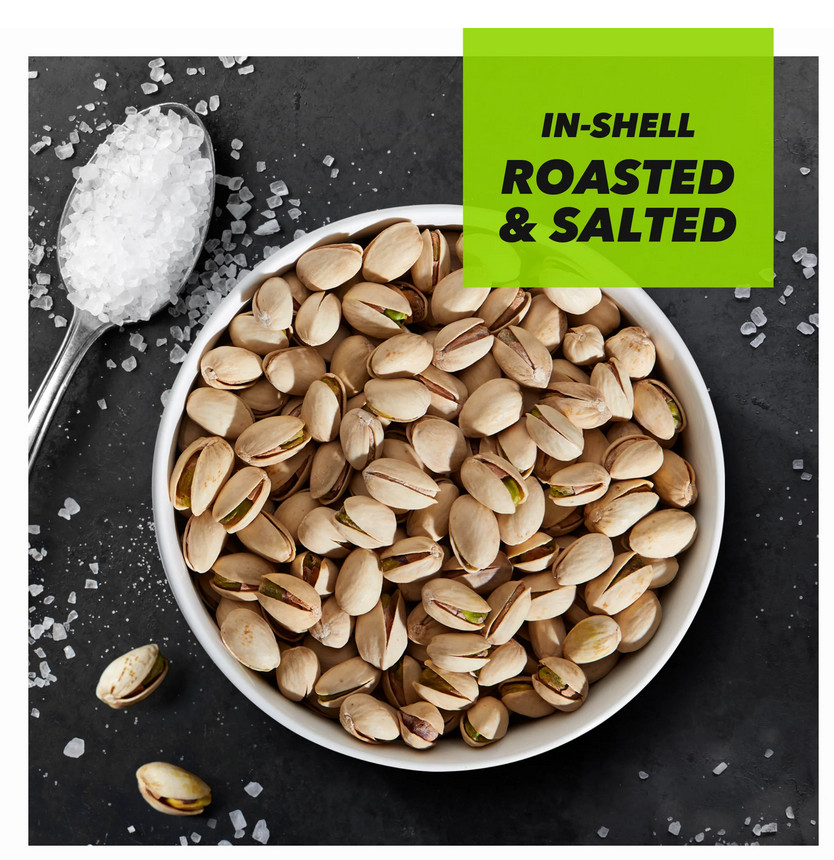 Wonderful Pistachios, In-Shell Roasted & Salted Nuts, 8 Ounce Resealable Bag