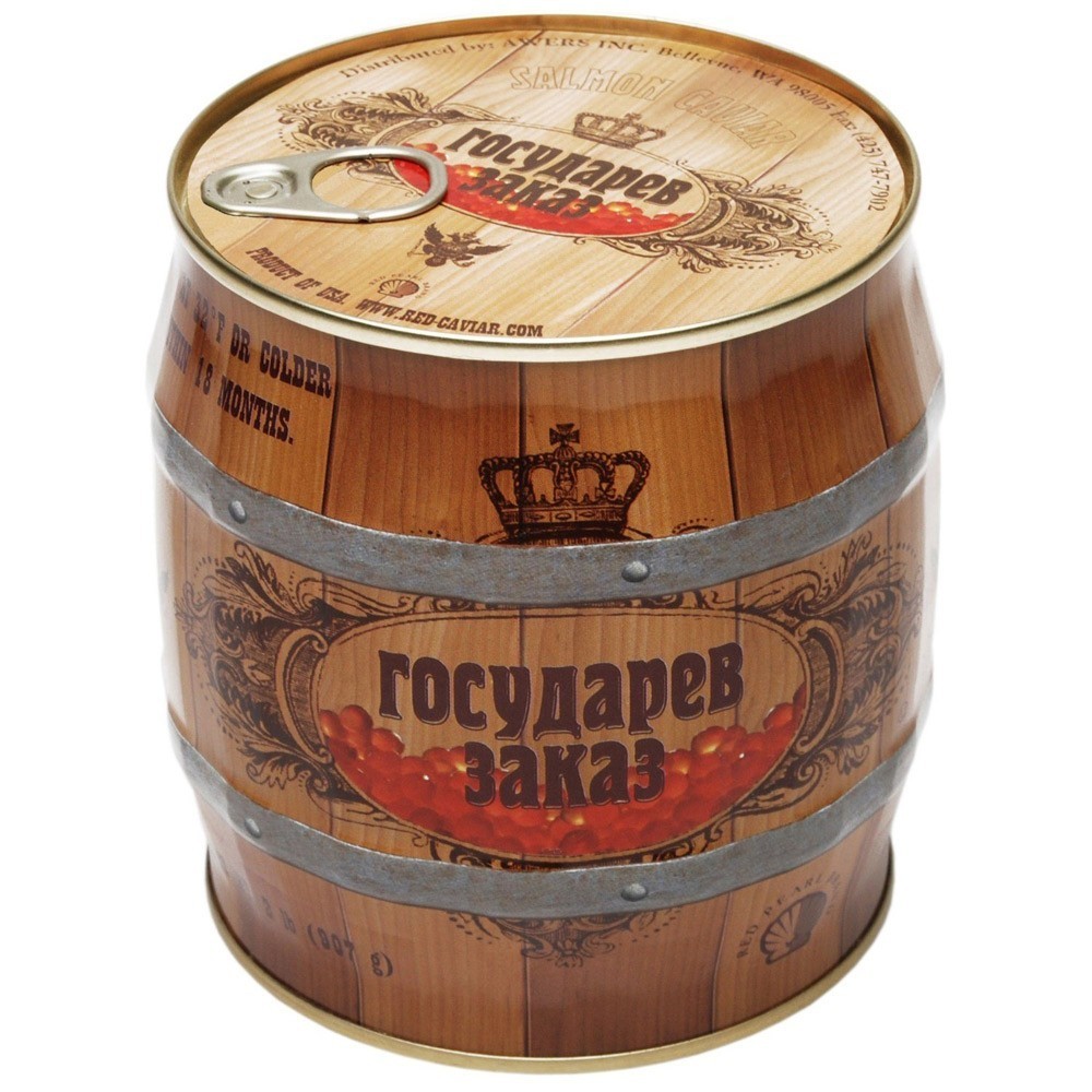 Red Salmon Caviar «Gosudarev Zakaz», 2 lbs / 907 g