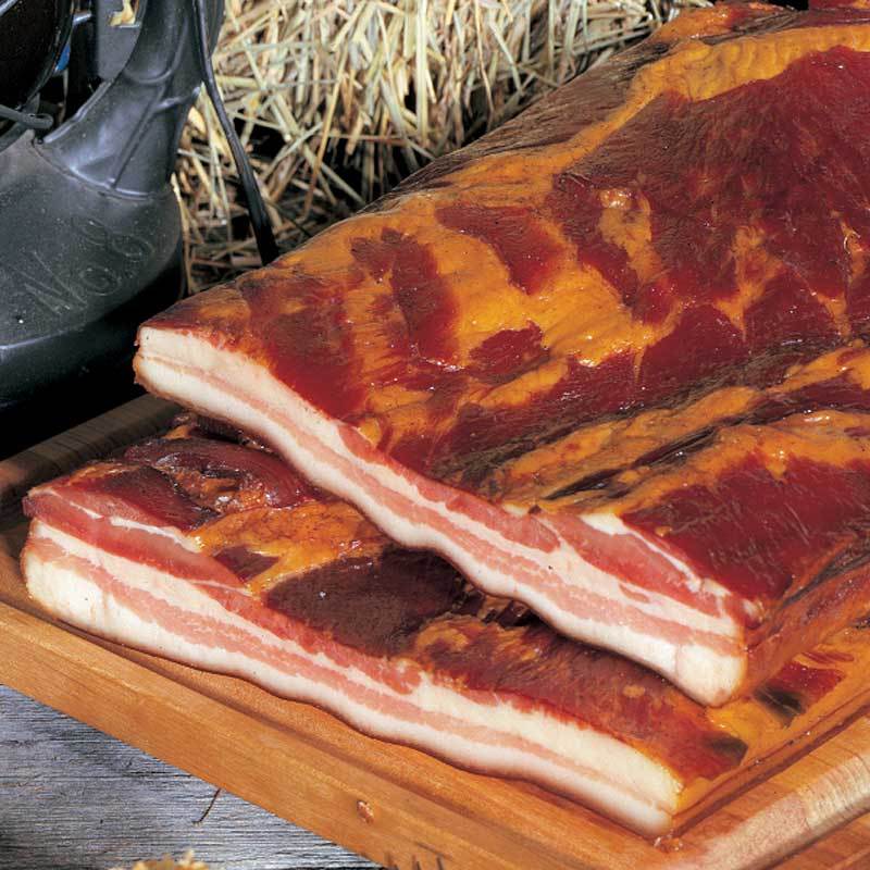 Slab Bacon Low Salt Skinless fully cooked Smoked EXTRA LEAN !! US SALLER !!