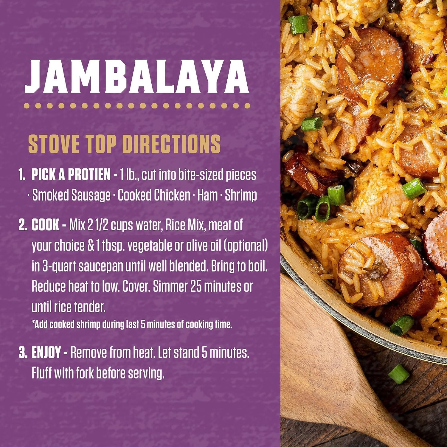 Convenient 8 oz Jambalaya Rice Mix, Gluten-Free with Bold Flavors – Easy Dinner