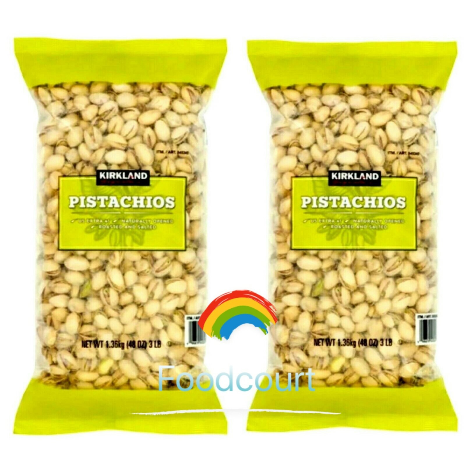 2 Packs Kirkland Signature In-Shell Pistachios 48 oz Each Pack