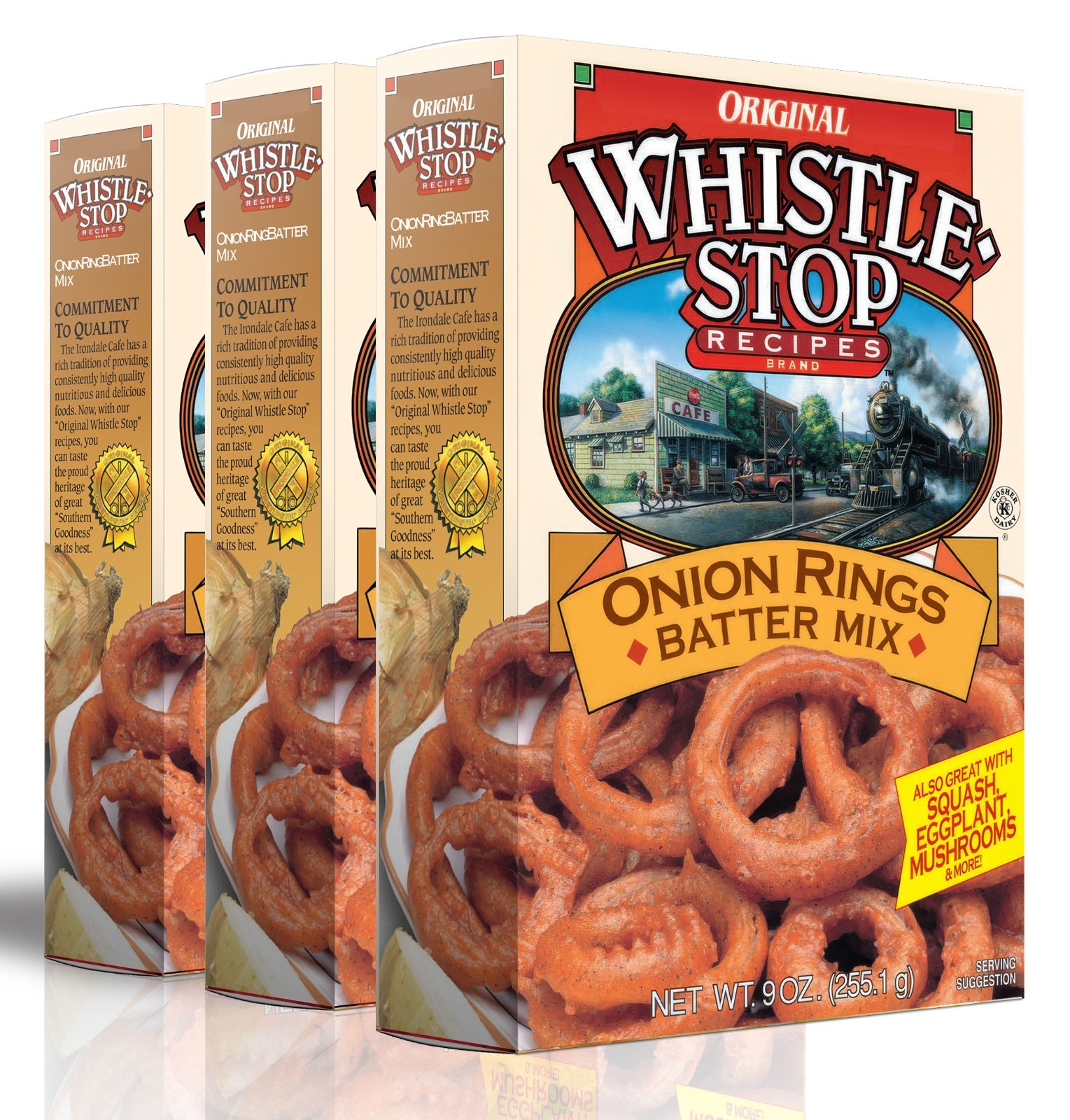 Original WhistleStop Cafe Recipes | Onion Ring Batter Mix | 9-oz | Case of 3