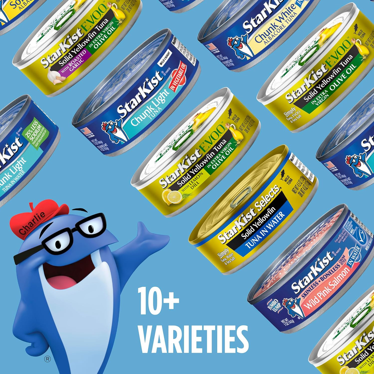 Chunk Light Tuna in Water, 5 oz (8 Pack) Canned Tuna Fish, Wild Caught, Gluten F
