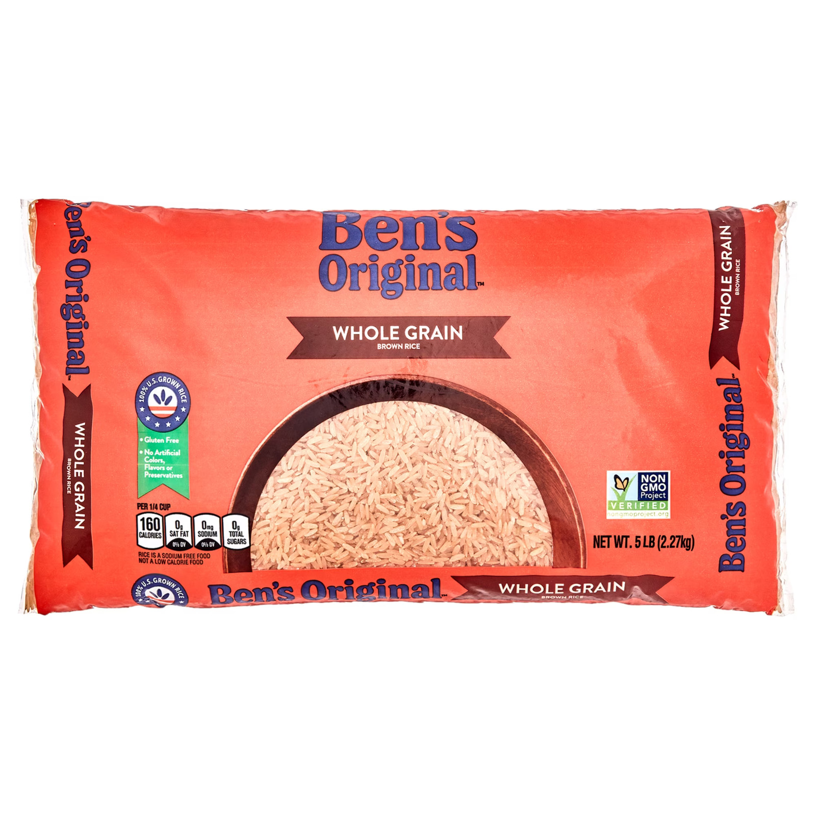 BEN’S ORIGINAL Whole Grain Brown Rice, 5 lb Bag
