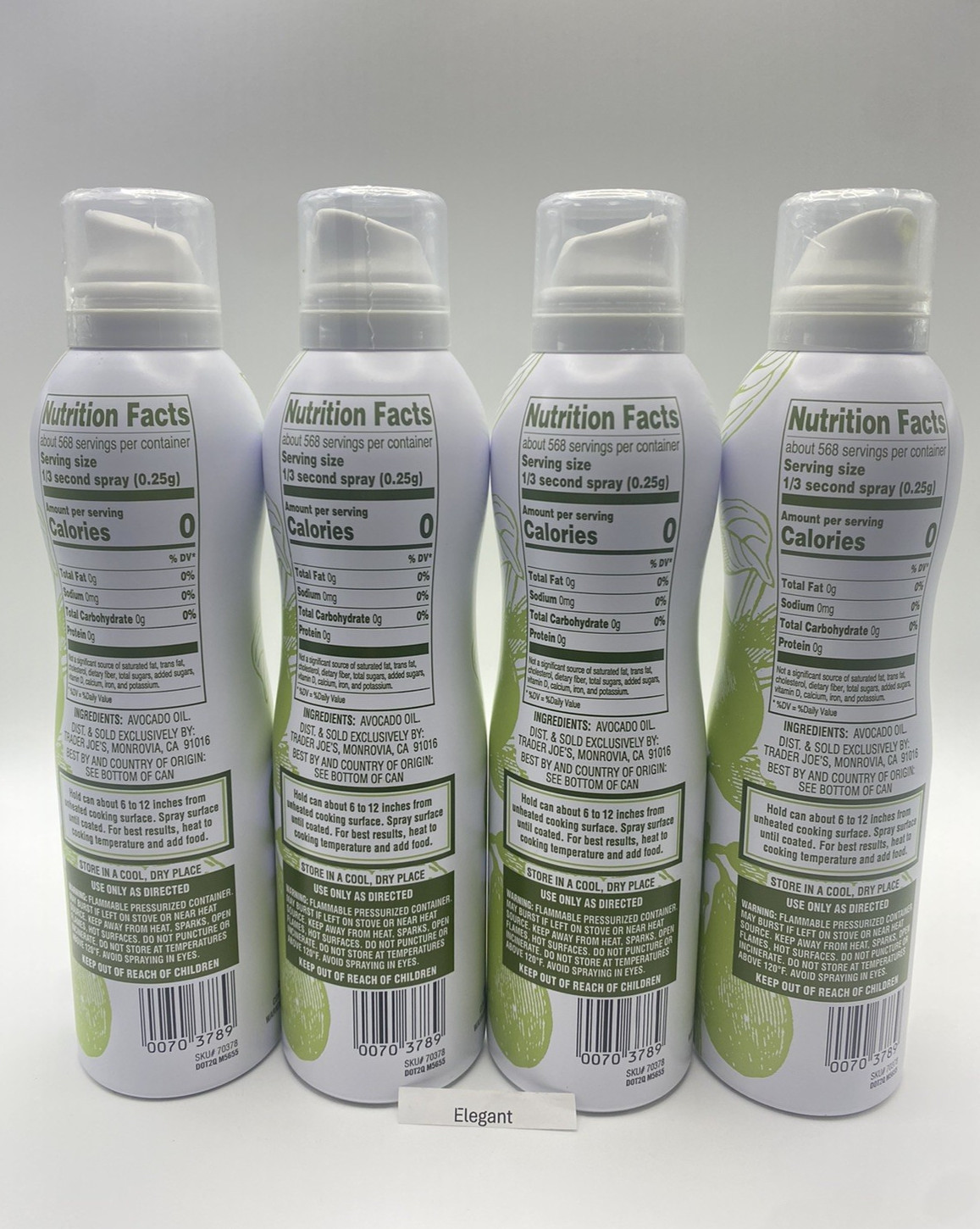 New Trader Joe’s Avocado Oil Spray All-Purpose High Heat Cooking Oil 5oz 2 Packs