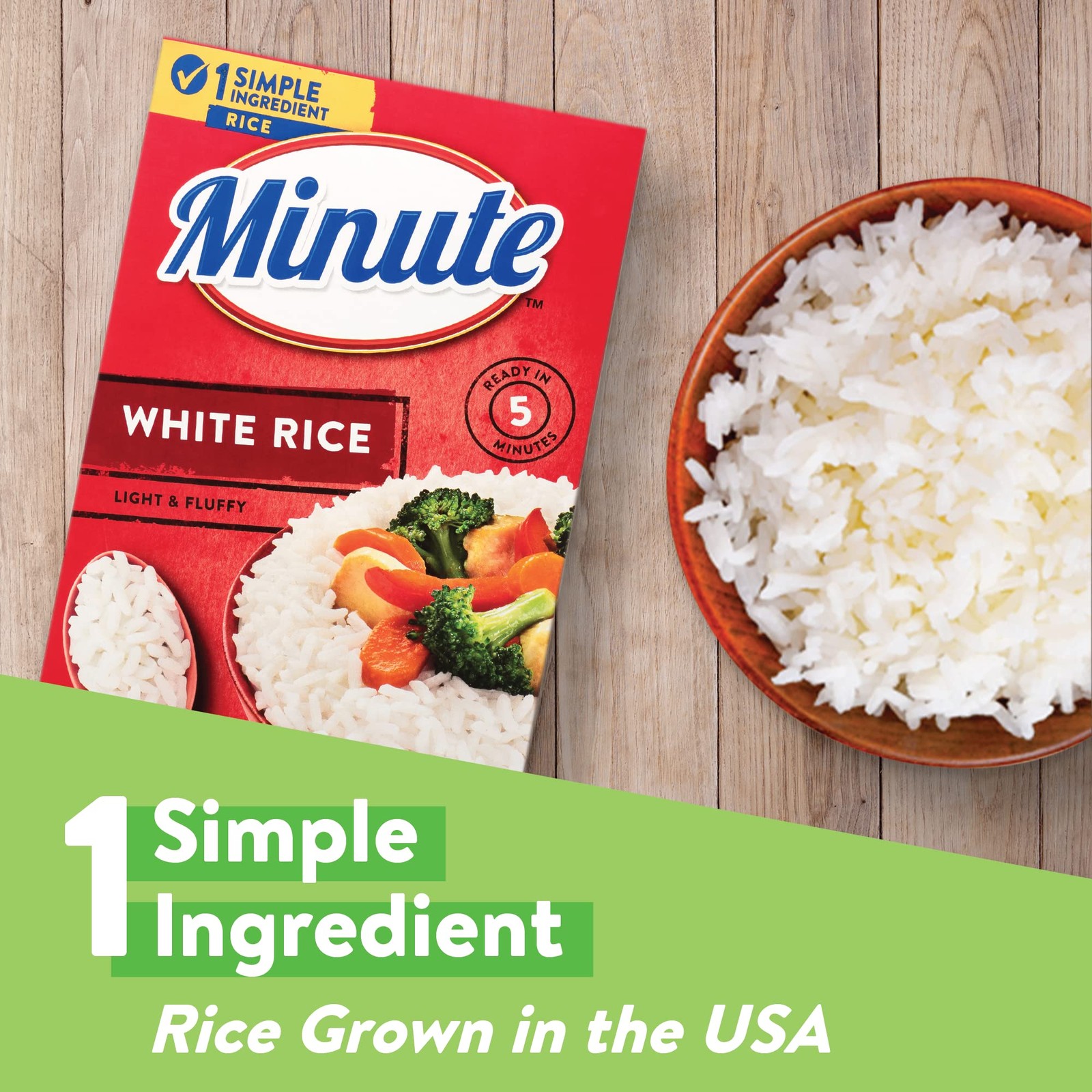 Minute White Rice, Instant White Rice for Quick Dinner Meals, 72-Ounce Box