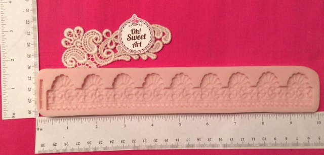 Baroque Lace silicone mold fondant cake decorating wedding food FDA